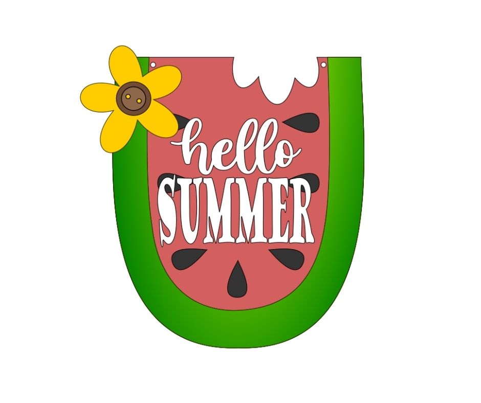 Get Your Craft On Kit: Hello Summer Watermelon Hanger