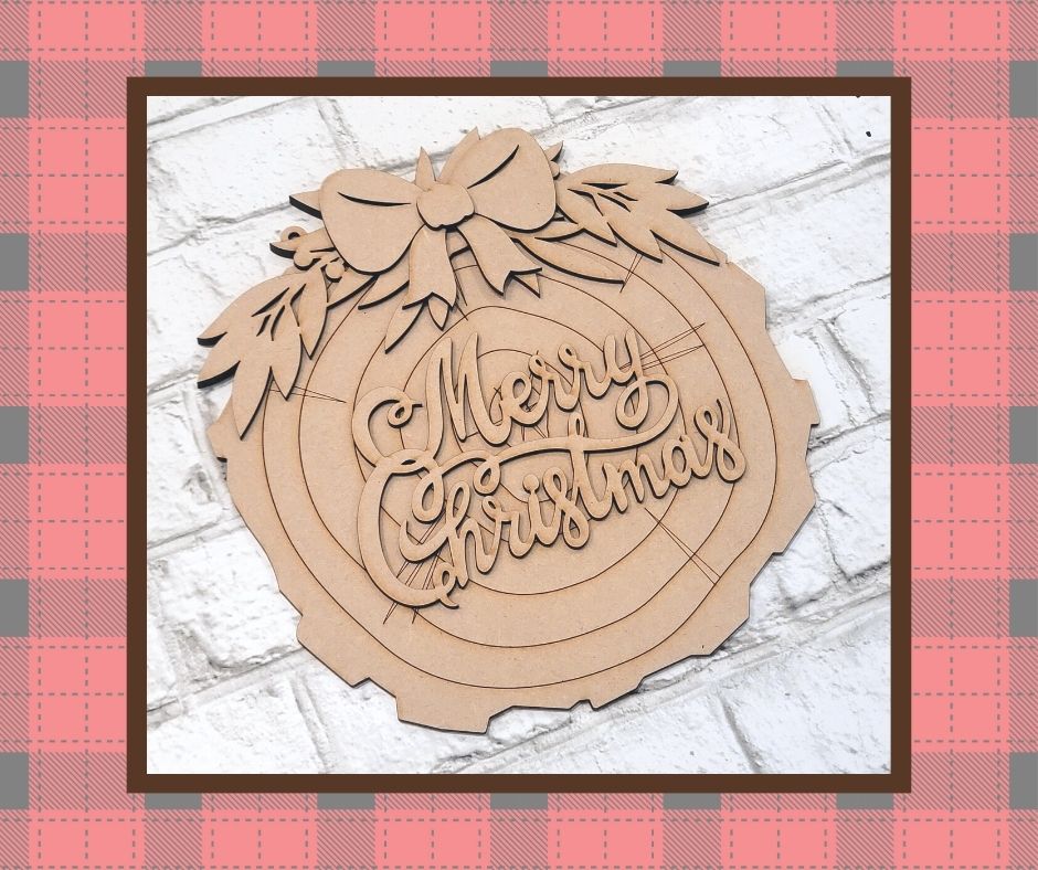 Get Your Craft On Kit: Merry Christmas Wood Slice Hanger