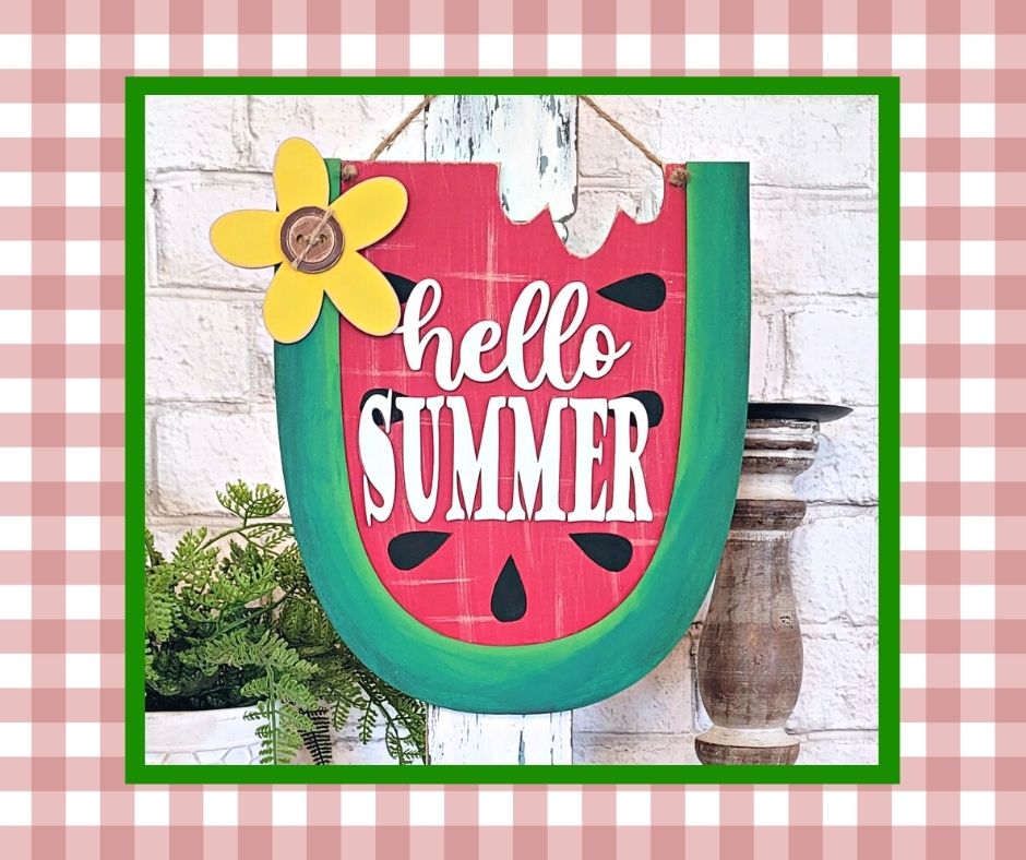 Get Your Craft On Kit: Hello Summer Watermelon Hanger