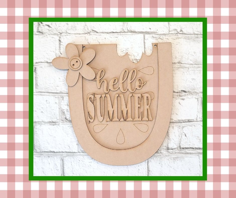 Get Your Craft On Kit: Hello Summer Watermelon Hanger