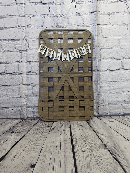 Large Tobacco Basket Hanger or Shelf Leaner